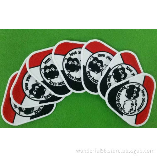 High quality custom made manufacturing embroidered patches badges